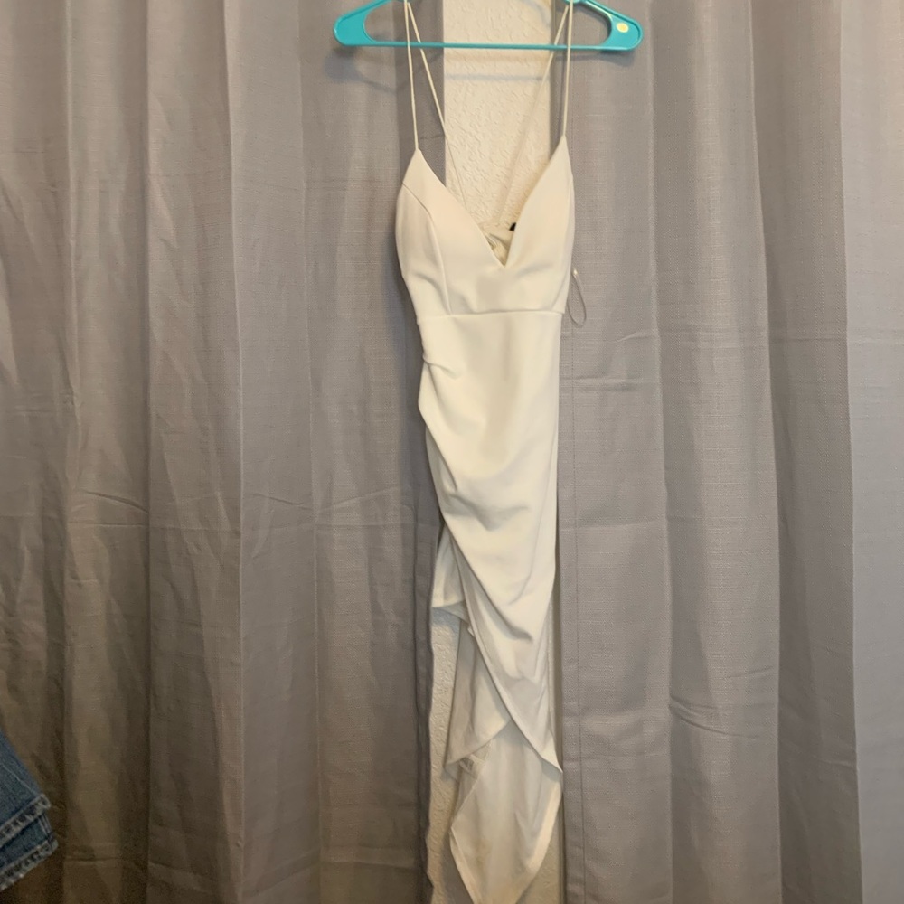 Love Culture Asymmetrical White Dress